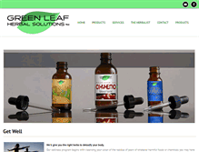 Tablet Screenshot of greenleaf-herbs.com